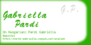gabriella pardi business card